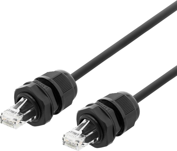 Image du produit Deltaco Gaming Câble de raccordement (S/FTP, CAT6a, 1 m)