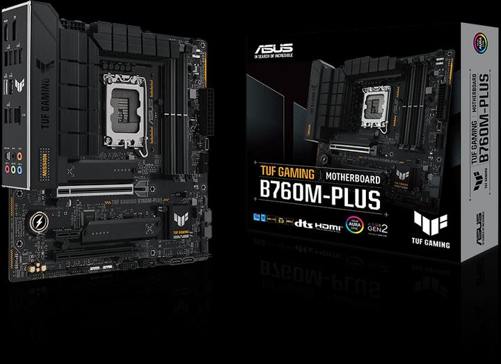Actual product image ASUS MB TUF GAMING B760M-PLUS (Intel,1700,DDR5,mATX) (LGA 1700, Intel B760, mATX)