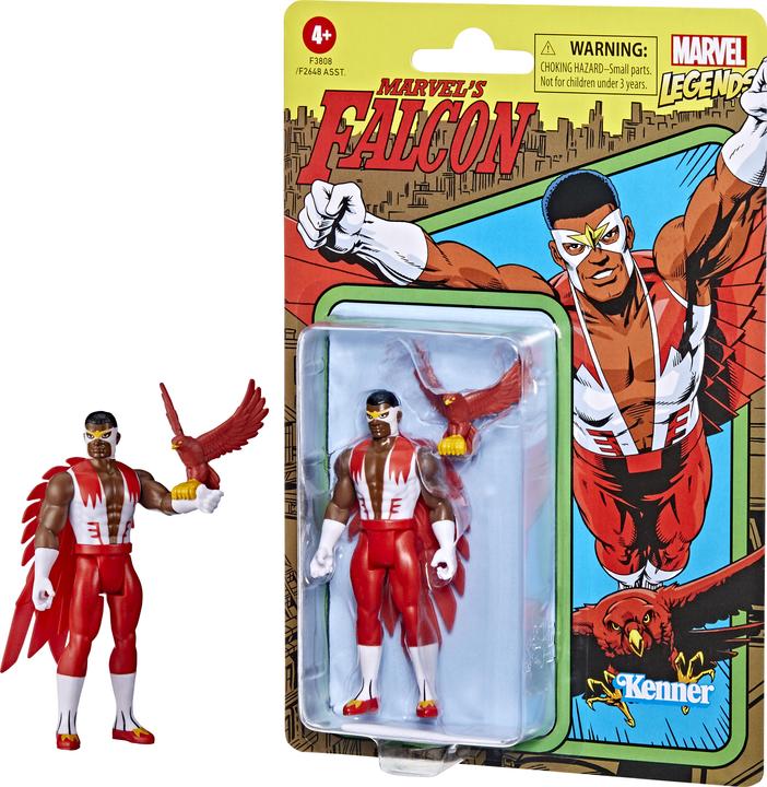 Actual product image Hasbro Marvel Legends Series 9.5 cm large Retro 375 Collection Marvel's Falcon action figure