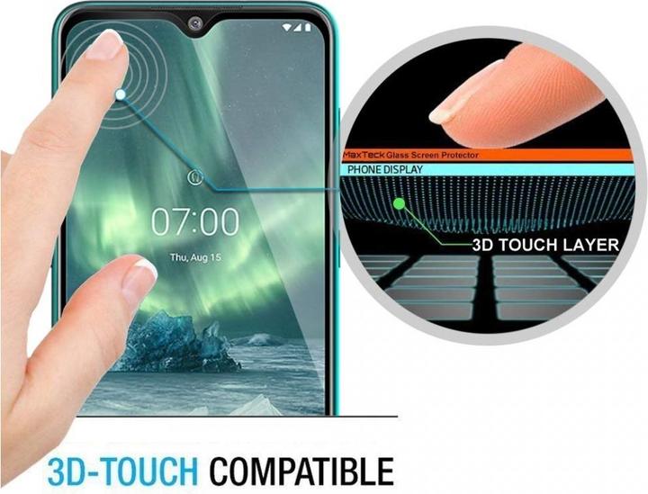 Actual product image Screenguard Nokia 7.2 Full Screen Protective Glass Film 2.5D 9H (1 Piece, Nokia 7.2)