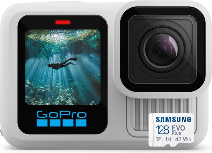 Produktbild GoPro HERO13 Black in Polar White (inkl. 128 GB MicroSDXC-Karte) (60p, Bluetooth, WLAN)