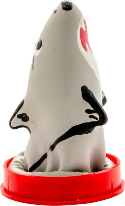 Produktbild Condomerie Handbemaltes Scherzkondom „Hai“ aus Naturkautschuklatex (1 Stk.)