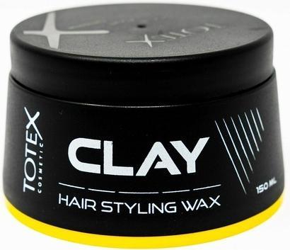 Totex Hair Men Styling Hair Clay Wax Strong Hold Texture Natural Messy Look Finish Coconut Scent 150 (Haarwachs, 150 ml)