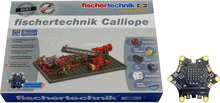 Actual product image Calliope Board mini 3.0 & Fischertechnik Bundle