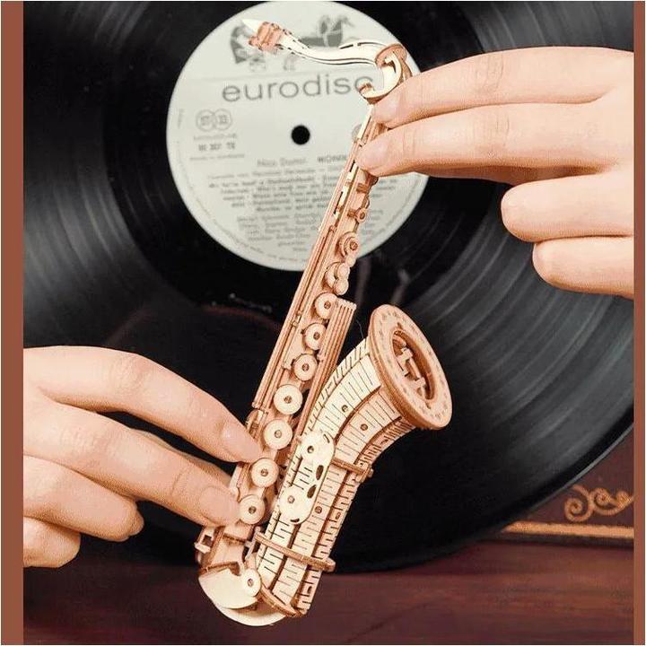 Image du produit Robotime Rolife Puzzle 3D en bois Saxophone 136 pièces (136 pièces)