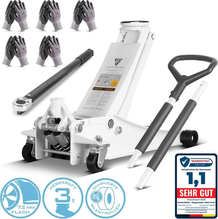 Produktbild Stahlwerk Reifenwechsel Set Wagenheber WHW-73 ST mit 3 t Tragkraft 70-350 Nm