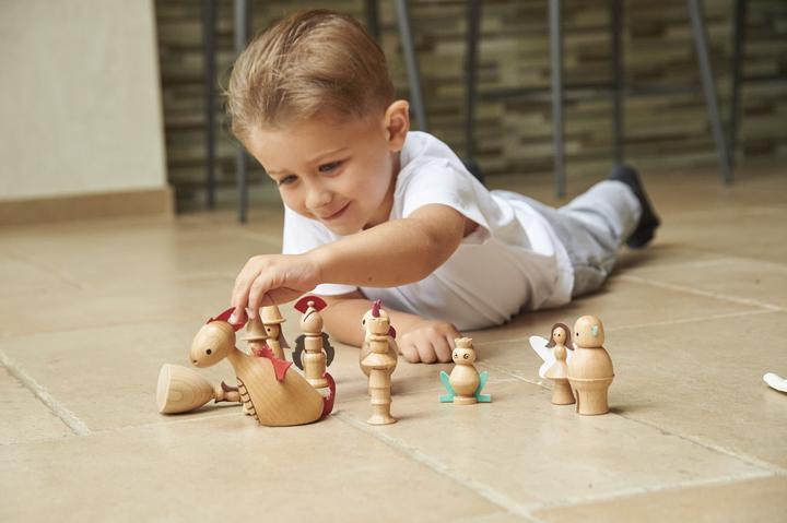 Produktbild TickiT Set mit 10 Verzauberten Märchenfiguren aus Holz