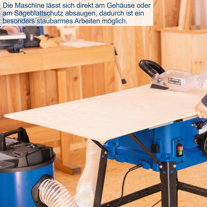 Actual product image Scheppach HS100S Circular table saw 220-240V 50Hz 2000W - 250mm