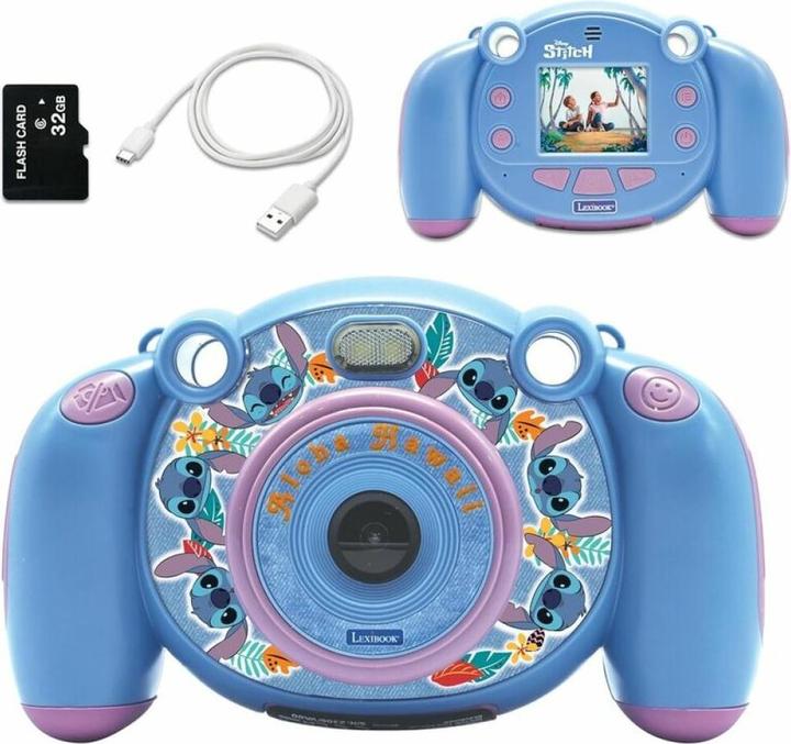 Immagine prodotto Lexibook Disney - Macchina fotografica digitale HD di Stitch con scheda SD (DJ080D)