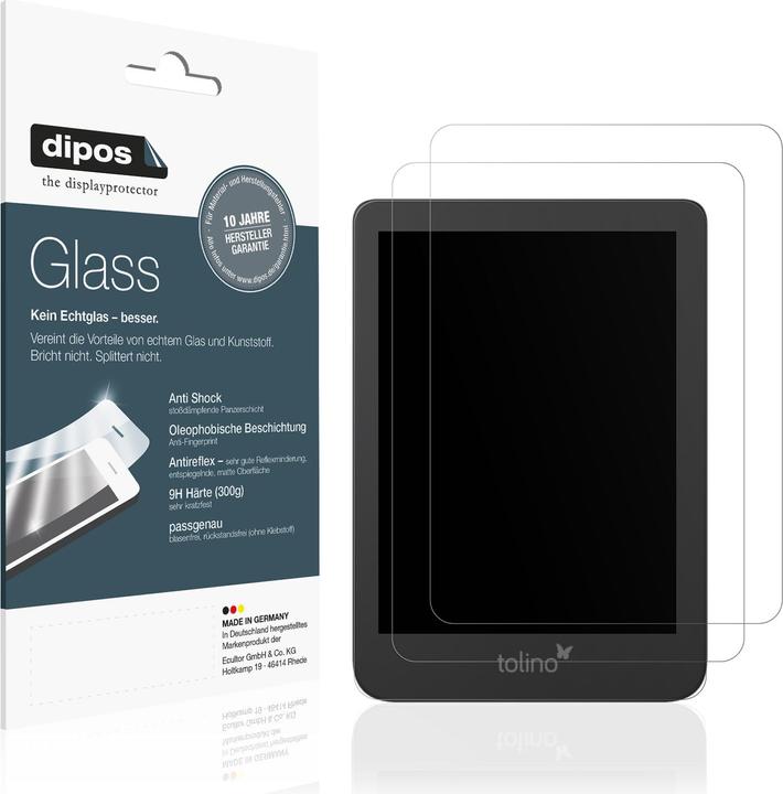 Actual product image Dipos Anti-Shock Screen Protector Matte (1 Piece, Tolino Shine 4)