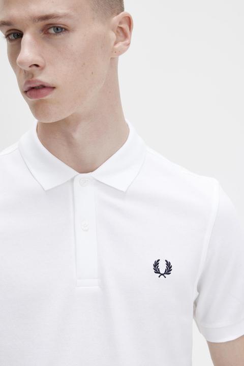 Immagine prodotto Fred Perry Polo a tinta unita bianca (XL)