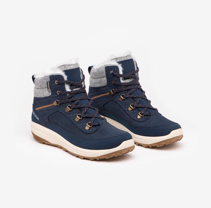 Produktbild Quechua Winterschuhe Damen halbhoch Leder warm wasserdicht Winterwandern - SH900 (38)