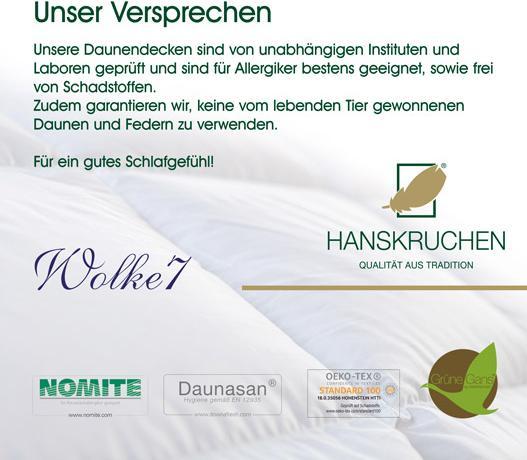 Actual product image Hanskruchen Wolke 7 (290 g, 155 x 200 cm)
