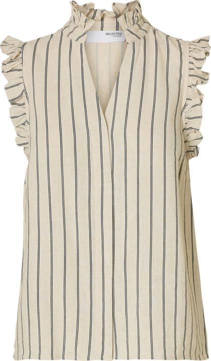 Produktbild Selected Femme Slfviva Sl Ruffle Striped Sun Top Noos (38)