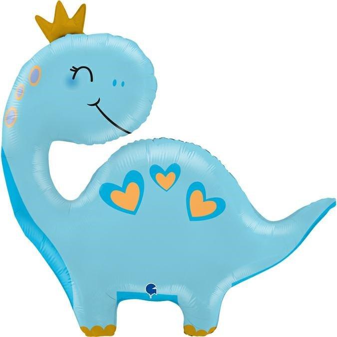Actual product image Grabo Balloons XL Blue Dino Balloon