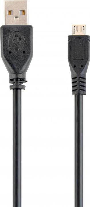 Produktbild Gembird Kabel micro USB 2.0 AM-MBM5P 3m- Laden- Übertragung- schwarz (3 m, USB 2.0)