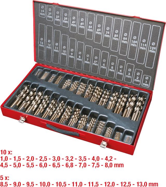 Produktbild KS Tools HSS-G CO 5 Spiralbohrer-Satz (13.0 Millimeter)