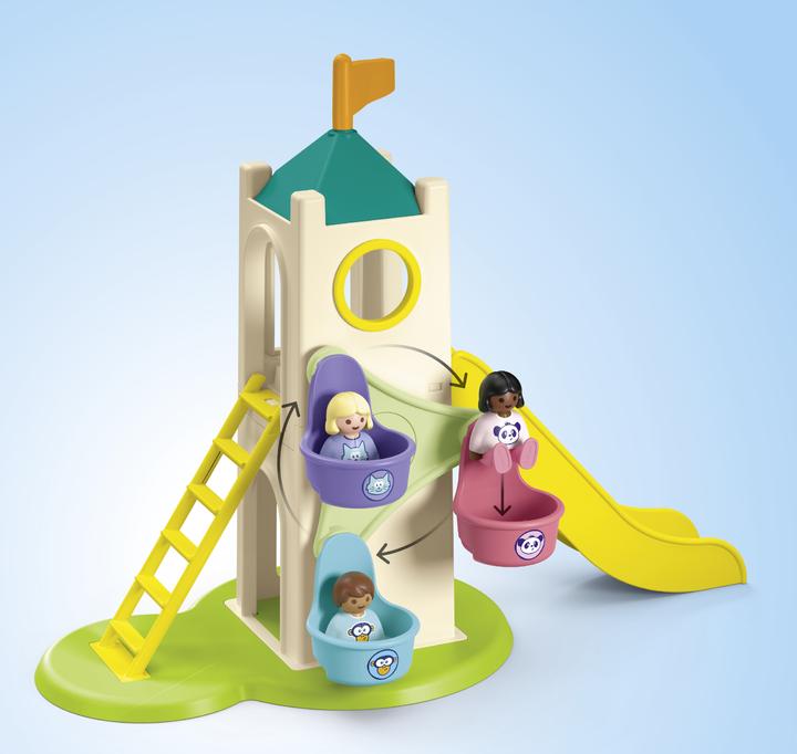 Produktbild Playmobil 1.2.3: Erlebnisturm mit Eisstand (71703, Playmobil 1.2.3)
