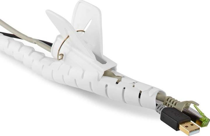Immagine prodotto Nedis Manicotto di gestione dei cavi 2,00 m 1 pezzo spessore massimo del cavo: 32 mm PE Bianco (Foro cavo, 200 cm)