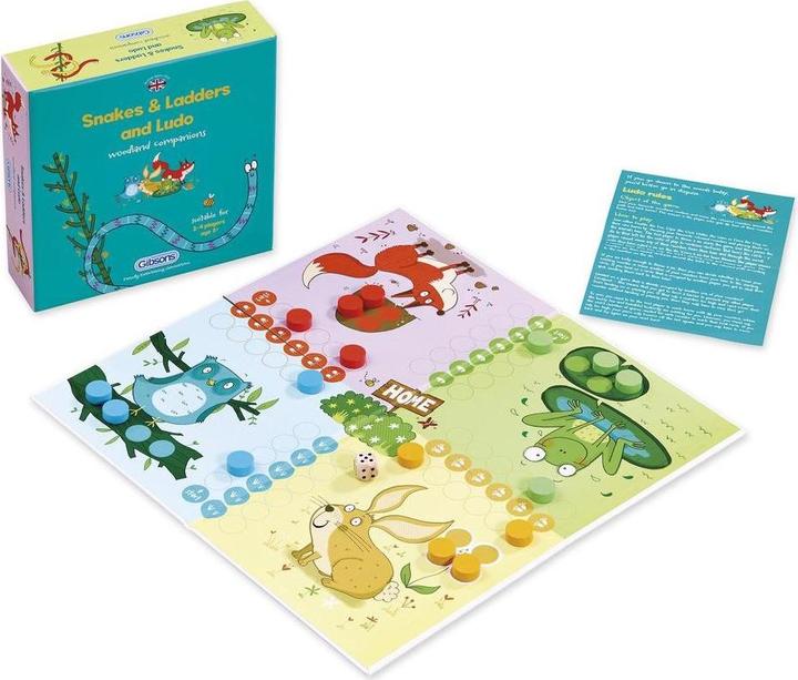 Image du produit Gibsons G9013 Snakes & Ladders et Ludo (Anglais)