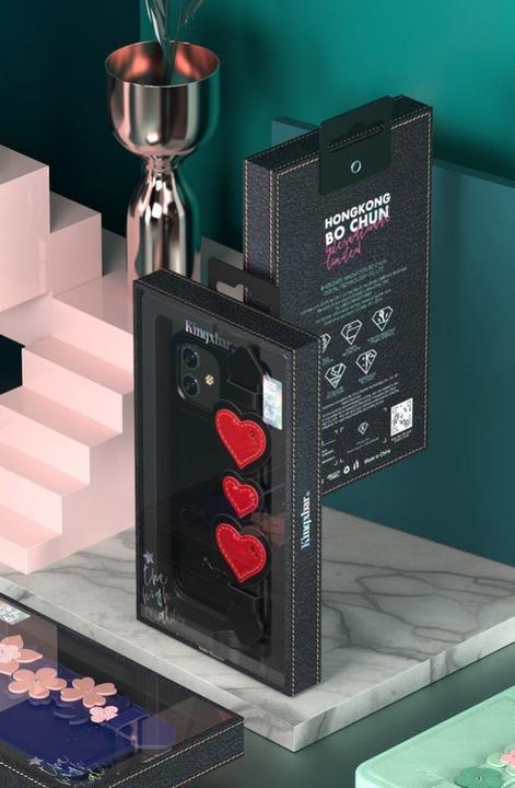 Produktbild Kingxbar The Sweet Series case is decorated with original Swarovski crystals for the iPhone 12 mini black (Apple iPhone 12 mini)