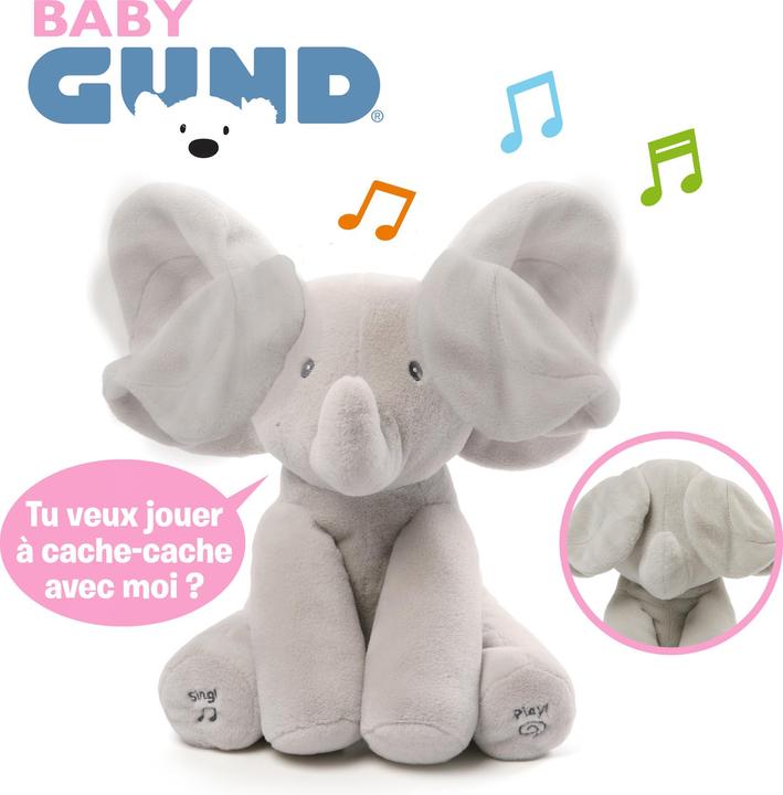Actual product image Spin Master GUND Flappy, the singing and talking elephant, french (30.50 cm)