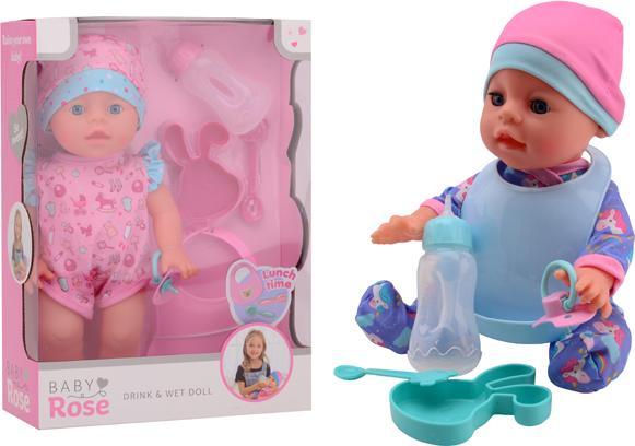 Actual product image Baby Rose Drink and Pee baby doll, 30 cm
