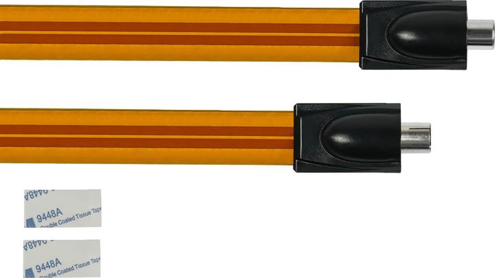 Produktbild Good Connections SAT/TV Fensterdurchführung High-Quality, IEC-/Koax-Stecker an Buchse, Gesamtlänge 26cm, flexible Län (Fensterdurchführung)