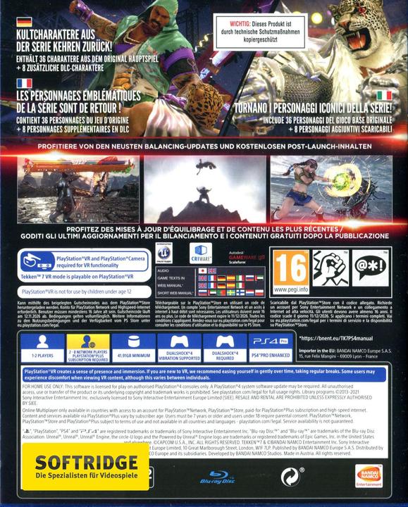 Produktbild Bandai Namco Tekken 7 - Legendary Edition (PS4, Multilingual)