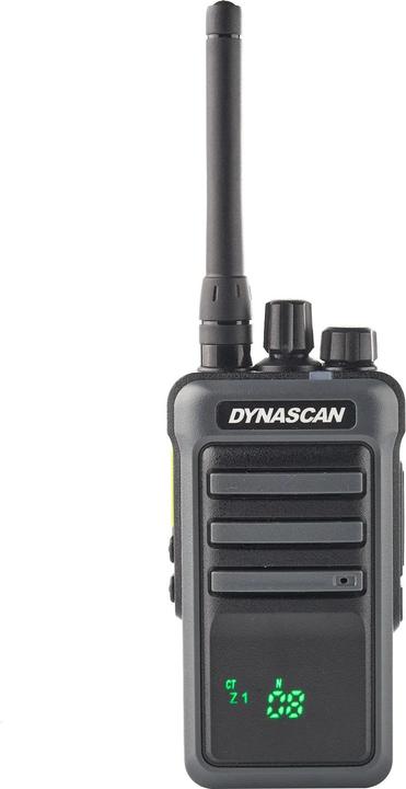 Actual product image Dynascan Radio PMR 446 portable PNI, 446 MHz, 8 CH, VOX, scrambler, 1750 mAh, hidden display