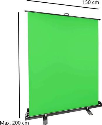 Actual product image Studioking Roll-Up Green Screen FB-150200FG 150x200 cm Chroma Green (150 cm, 200 cm)