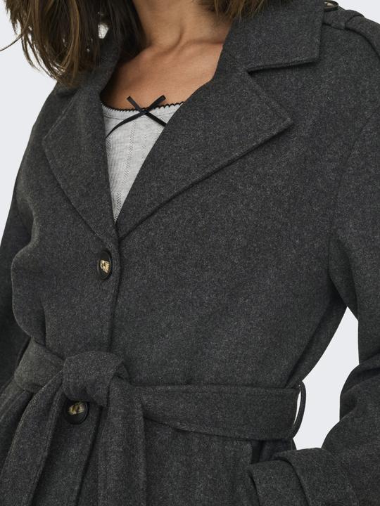 Actual product image Only Lapel collar Cuffs with button Jacket Trench coat (L)