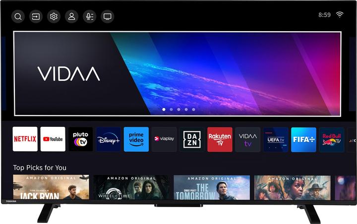 Toshiba 55UV2363DAN TV da 55 pollici / Smart TV VIDAA (4K UHD, Dolby Vision HDR, triplo sintonizzatore) (55", LED, 4K, 2024)