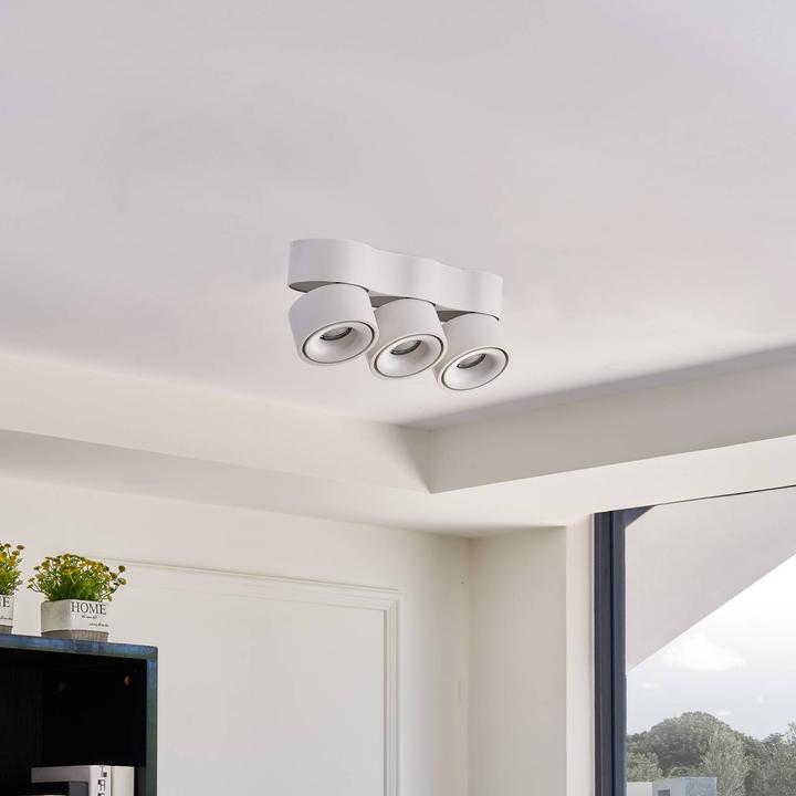 Actual product image Arcchio Rotari LED ceiling light, lenses, 3-light. (2400 lm)
