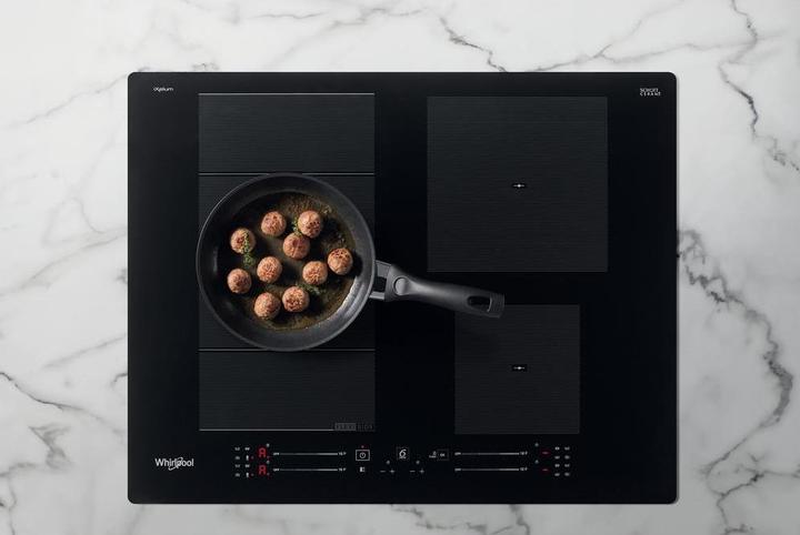 Immagine prodotto Whirlpool indukcinė kaitlentė WF S7560 NE 60 cm, 1 FlexiSlide, Booster, Juodas