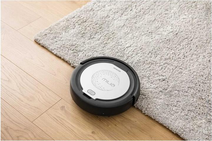 Image du produit Sencor SRV 1000SL robot vacuum 0.2 L Bagless Black, Silver (Robot d'aspiration et de nettoyage)