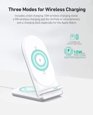 Actual product image Aukey LC-A2 2 in 1 Aircore Charging Station (10 W)