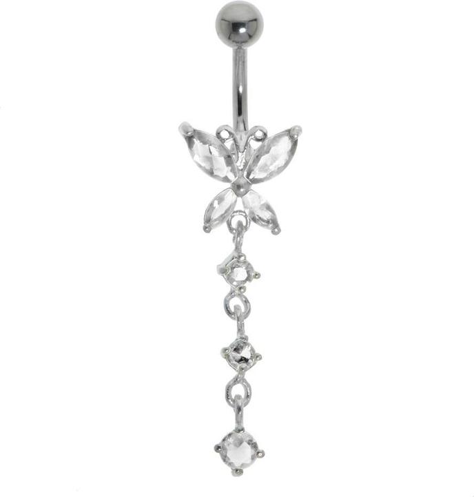 Produktbild Bijouteria Bauchpiercing (Edelstahl, Silber 925, Kristall)