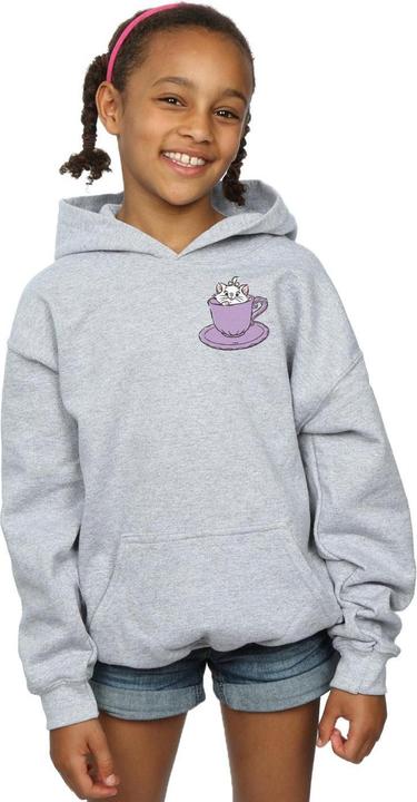 Immagine prodotto Disney Aristocats Marie In Cup Breast Print Felpa con Cappuccio Ragazze (152, 158)