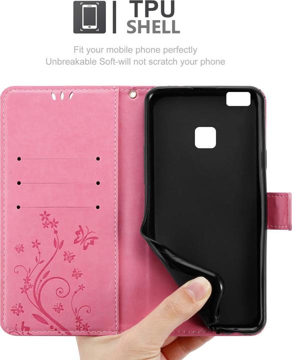 Image du produit Cadorabo Couverture du livre de fleurs (Huawei P9 Lite)