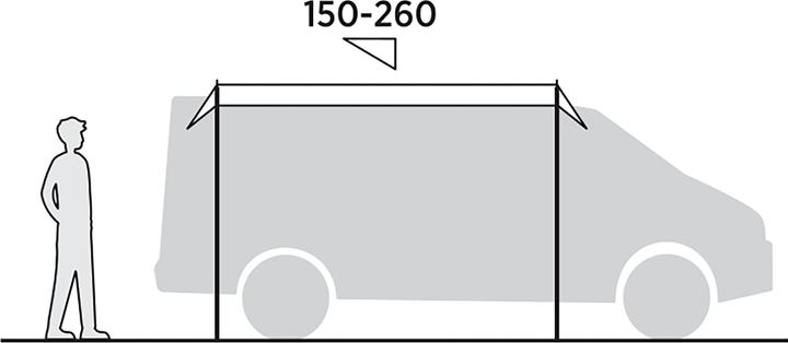 Produktbild Easy Camp Busvordach Voss Canopy (grau, Modell 2025) (Vorzelt, 2.30 kg)