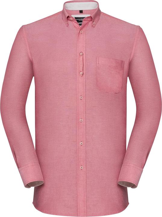 Actual product image Russell Mens Oxford Tailored Long-Sleeved Shirt (4XL)