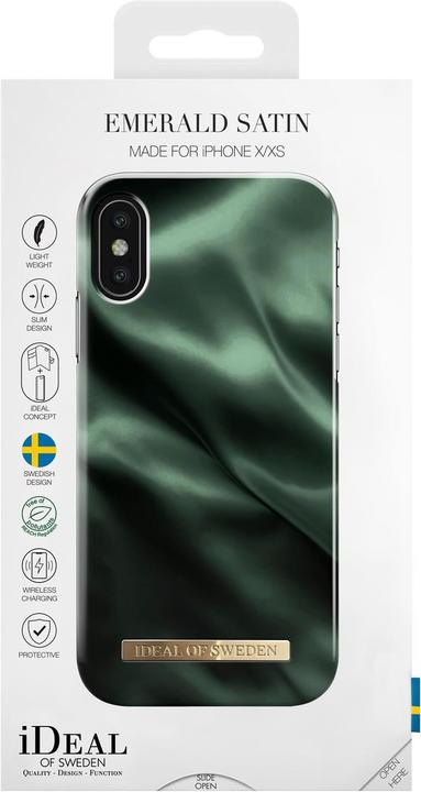 Image du produit iDeal Of Sweden Couverture Satin d'émeraude (Apple iPhone X, Apple iPhone XS)