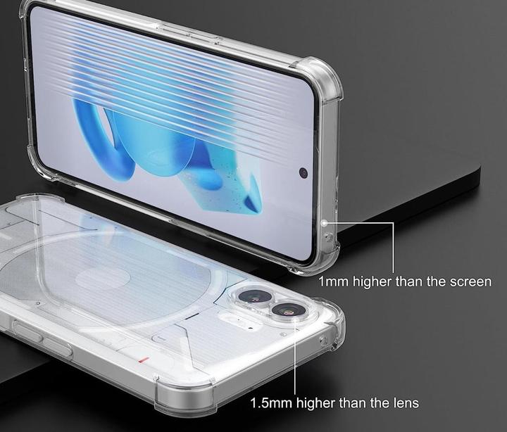 Actual product image Screenguard Crystal Soft Airbag Bumper (Nothing Phone (2))