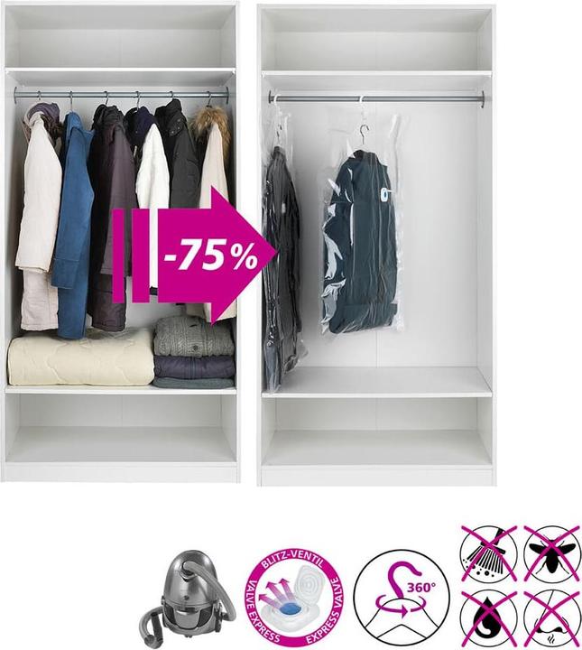 Produktbild Wenko 2 Vakuumbeutel-Set für Kleidung