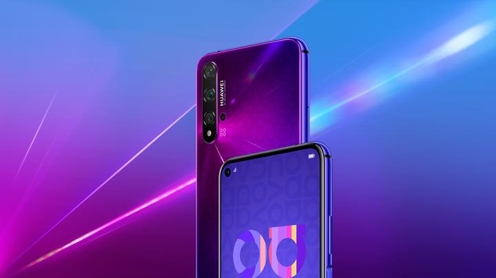 Actual product image Huawei Nova 5T (128 GB, Midsummer Purple, 6.26", Dual SIM, 48 Mpx, 4G)