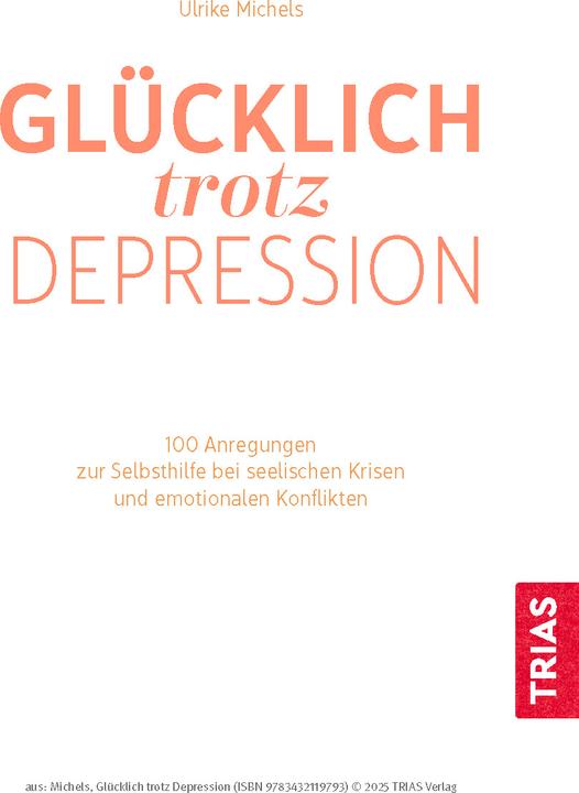 Produktbild Michels:Glücklich trotz Depression (Deutsch, Ulrike Michels, 2025)