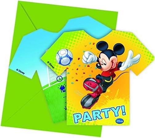 Immagine prodotto Disney Inviti a Topolino per il calcio (confezione da 6) (6 pz.)