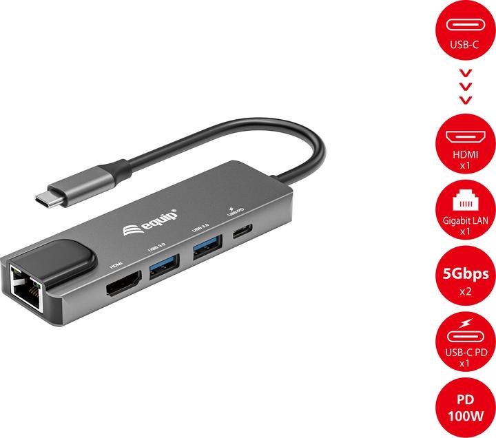 Image du produit equip USB-C Hub (USB-C, 5 Ports)