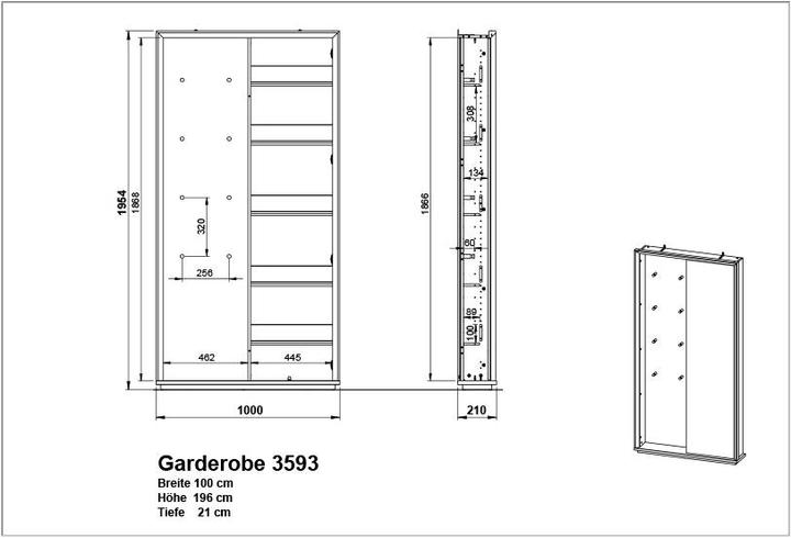 Produktbild Germania Kompaktgarderobe